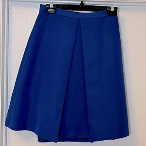 Blue knee length tibi pleated skirt